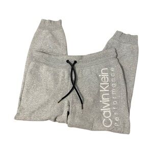 Calvin Klein Performance Womens Light Gray Joggers